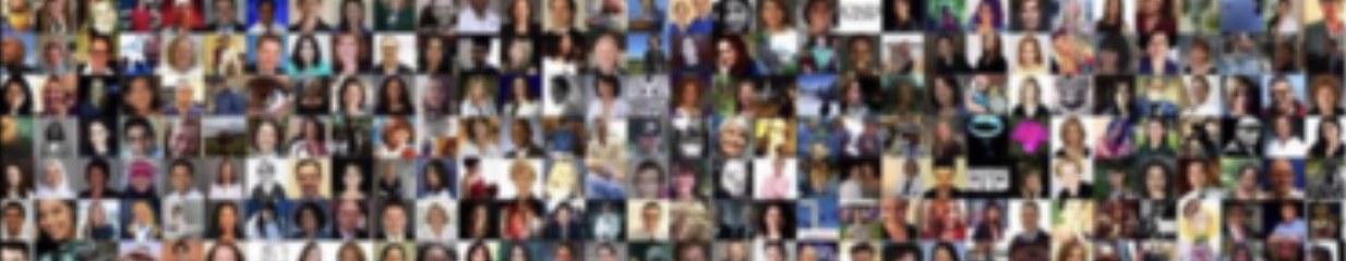 A strip of hundreds of small photos shared under #ILookLikeASurgeon